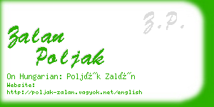 zalan poljak business card